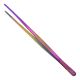 Metaleks STR 30cm / 12-Inch Kitchen EXTRA-LONG Tweezer Tong Stainless Steel. Multi Titanium Coated Finish. Best for Master CHEF Cooking And BBQ, Plating, Multipurpose-Using.