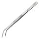 Metaleks CVD 25.4cm / 10-Inch Kitchen EXTRA-LONG Tweezer Tong Stainless Steel. Matt Finish. Best for Master CHEF Cooking And BBQ, Plating, Multipurpose-Using.