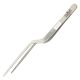 Metaleks OFFSET 20.32cm / 8-Inch Kitchen EXTRA-LONG Tweezer Tong Stainless Steel. Matt Finish. Best for Master CHEF Cooking And BBQ, Plating, Multipurpose-Using.