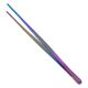 Metaleks 1X2 Teeth 30cm / 12-Inch Kitchen EXTRA-LONG Tweezer Tong Stainless Steel. Multi Titanium Coated Finish. Best for Master CHEF Cooking And BBQ, Plating, Multipurpose-Using.