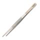 Metaleks 1X2 TEETH 20.32cm / 8-Inch Kitchen EXTRA-LONG Tweezer Tong Stainless Steel. Matt Finish. Best for Master CHEF Cooking And BBQ, Plating, Multipurpose-Using.